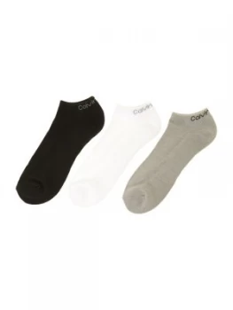 Mens Calvin Klein 3 pack trainer liner sock set Multi Coloured