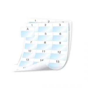 Image of Dymo 54x42mm Rhino XTL Laminated Cable Wrap Sheet Labels 1008 Labels