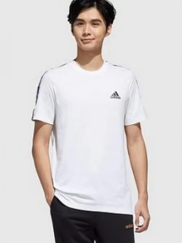 image of adidas Essential Tape T-Shirt - White Size M Men