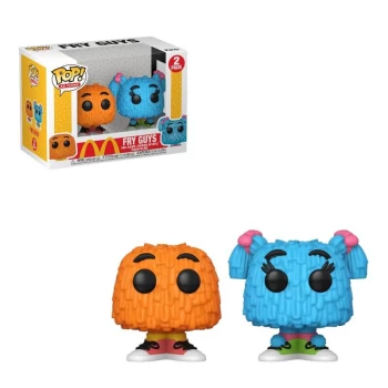 Image of POP Ad Icons: McDonald's - 2PK Fry Guy (Orange/Blue Pigtails)