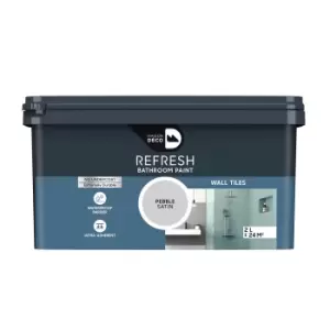 Image of Maison Deco Refresh Bathroom Wall Tile Paint Pebble - 2L