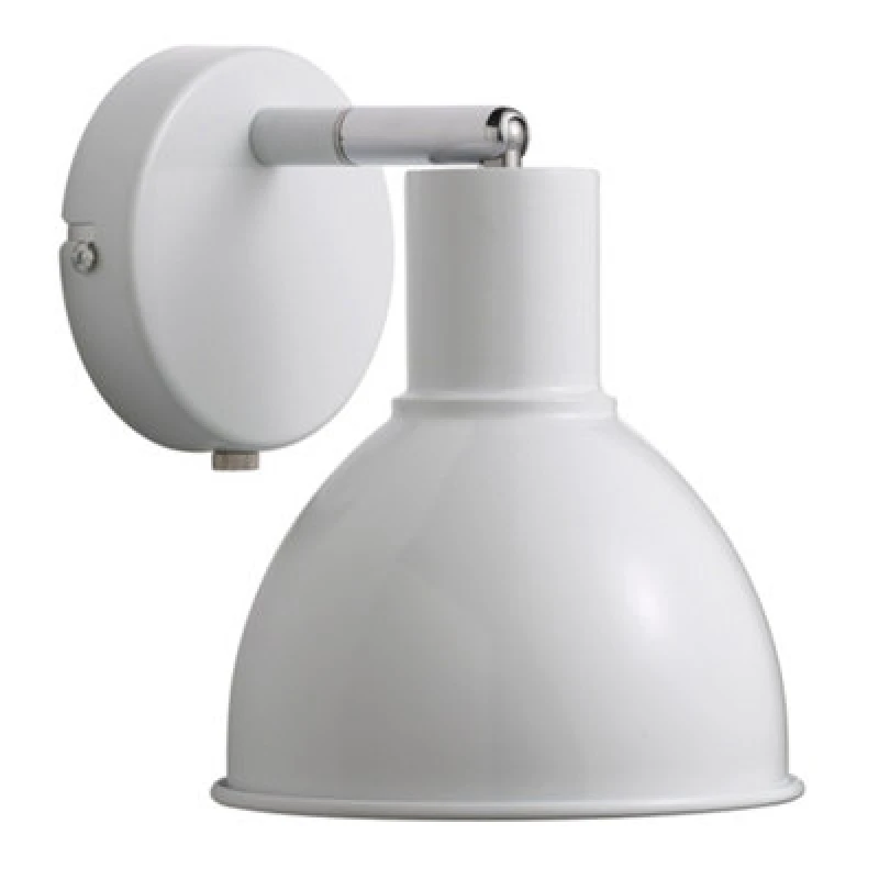 Image of Nordlux Pop Metal Wall Light White,plug In Or Mains