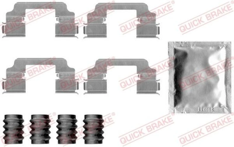 Image of QUICK BRAKE Brake pad fitting kit QUICK BRAKE 109-1826
