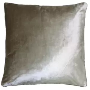 image of Paoletti Luxe Velvet Polyester Filled Cushion Gilt