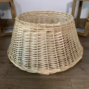 Image of 40/60cm Samuel Alexander Medium Deluxe Wicker Willow Christmas Tree Skirt - Beech