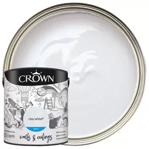 Crown Matt Emulsion Paint - Clay White - 2.5L