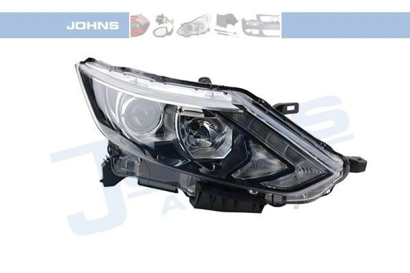 Image of JOHNS 27 48 10 Headlights H11, Right, with motor for headlamp levelling Headlight (259)