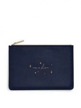 Katie Loxton Perfect Pouch Time To Shine Metallic Navy 16 X 24Cm