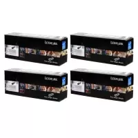 Lexmark 24B583 Return Program Black & Colour Toner Cartridge 4 Pack (Original)