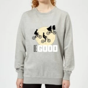 Image of ET Be Good Moon Womens Sweatshirt - Grey - L