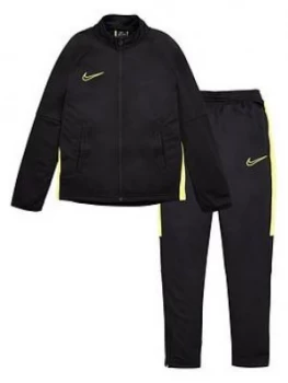 Image of Nike Childrens Youth Academy Tracksuit - Black Yellow