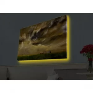 Image of 4570HDACT-049 Multicolor Decorative LED Lighted Canvas Painting