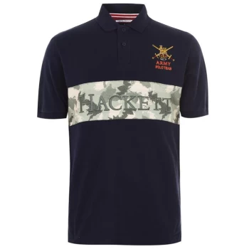 Image of Hackett Camo Polo Shirt - Multi
