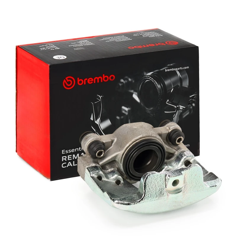 Image of BREMBO F 85 286 Brake caliper ESSENTIAL LINE Front Axle Left Aluminium Brake Caliper (78)