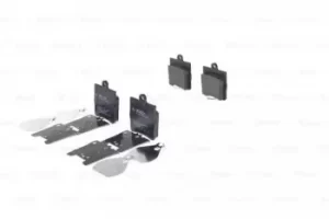 Image of Bosch 0986494016 Brake Pad Set Disc Brake Rear Axle