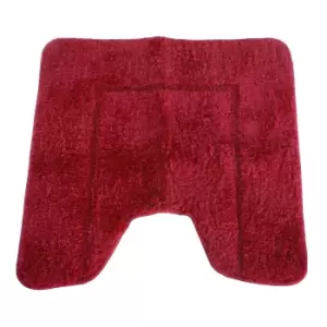 image of Mayfair Cashmere Touch Ultimate Microfibre Pedestal Mat (50x50cm) (Red)