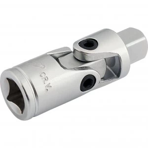 Image of Draper 3/8" Drive Satin Chrome Universal Joint 3/8"