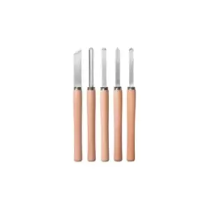 Image of Einhell - Set of 5 wood lathe chisels