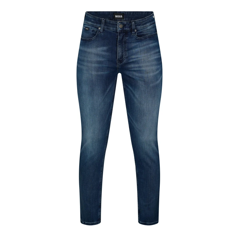 Image of Boss H-Delaware 10263151 02 Slim Fit Jeans Mens Dark Blue male 32W L