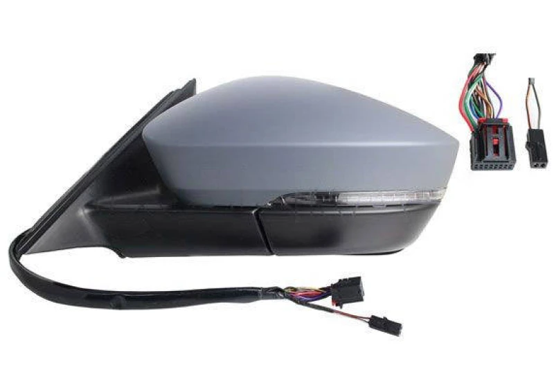Image of ALKAR 9051693 Wing mirror Left, Electric, with Peripheral Lighting, primed Outside Mirror (50)