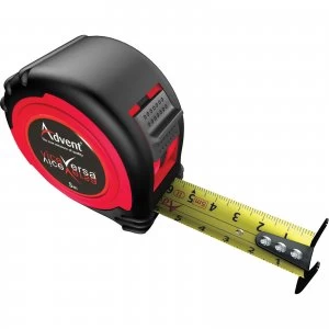 image of Advent Vice Versa Dual Read Tape Measure Metric 5m 25mm