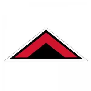 Image of Arrow Chevron Symbol Floor Graphic adheres to most smooth clean flat