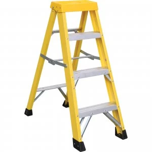 Image of Draper Fibreglass Step Ladder 3