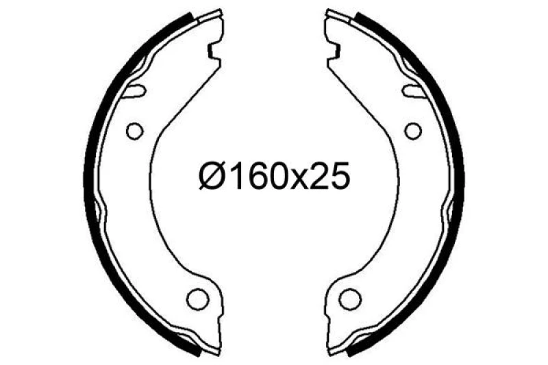Image of VALEO Brake Shoe Set VALEO 564263