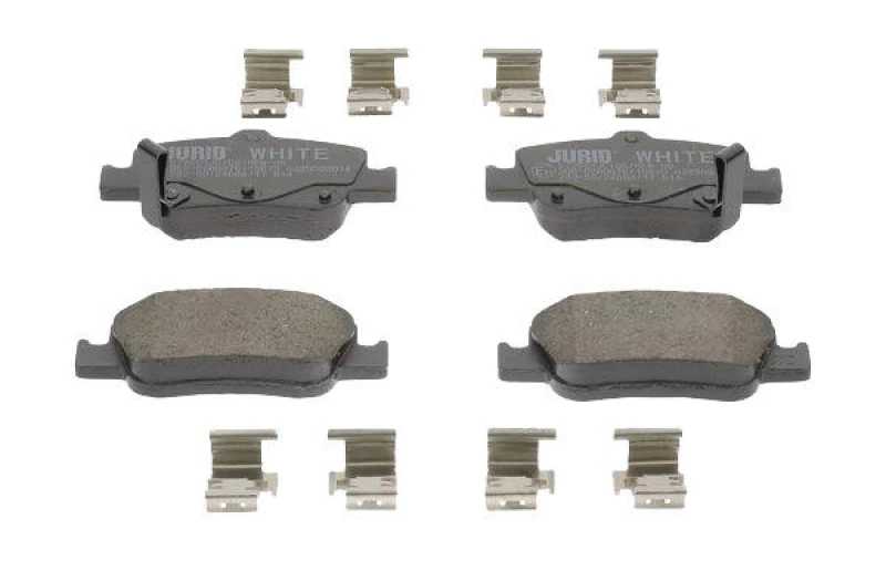 Image of JURID 572601JC Brake pad set with acoustic wear warning, PREMIER Ceramic Brake Pad Set,disc brake (402)