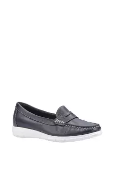 Image of Hush Puppies Paige Smooth Leather Slip On Shoes