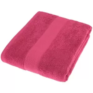 image of HOMESCAPES Turkish Cotton Raspberry Jumbo Towel - Raspberry