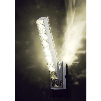 Image of Galaxy Vertical wall light 3W LED 4000K polished chrome / crystal