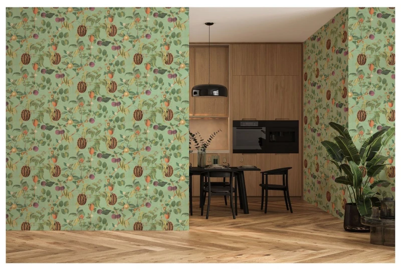 Image of Esselle Home Esselle Home Tropic House Sage Wallpaper
