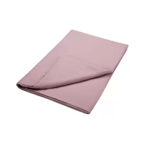 image of Bedeck of Belfast 200 Thread Count Pima Cotton Plain Dye Kingsize Flat Sheet, Thistle