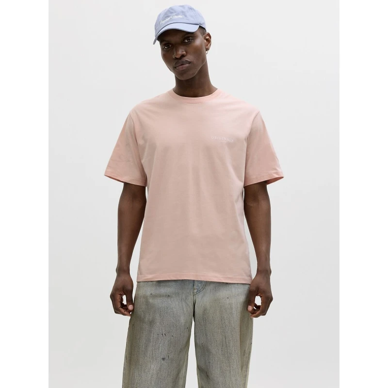 Image of jack & jones Short Sleeve T-Shirt Light Apricot Cotton M
