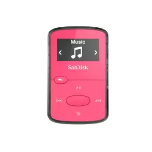 image of SanDisk Clip Jam MP3 player 8GB Pink