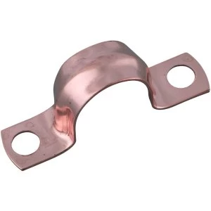 Image of Wickes Copper Pipe Clips - 15mm Pack of 6