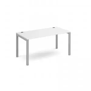 Image of Connex starter unit single 1400mm x 800mm - silver frame and white top