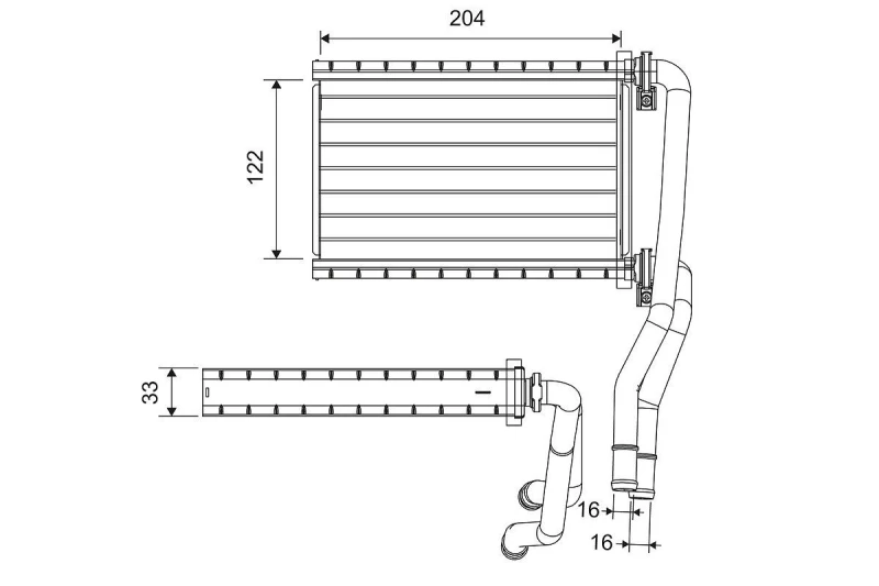 Image of Heater matrix VALEO 811535