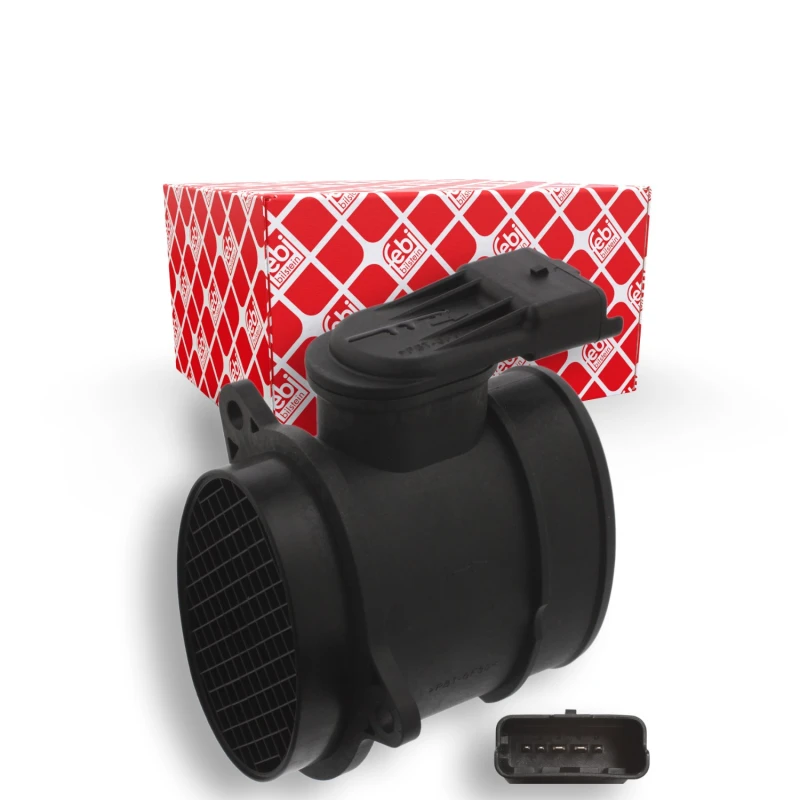 Image of FEBI BILSTEIN 37300 Mass air flow sensor with housing, Control Unit/Software must be trained/updated Plastic Air Mass Sensor (3926)