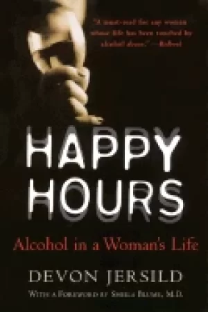 Image of happy hours alcohol in a womans life