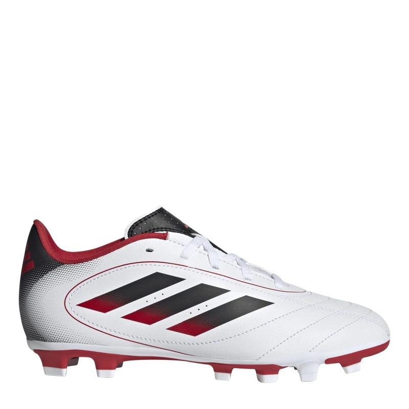 Image of adidas Goletto VIII Juniors Firm Ground Football Boots White/Black 09 male 5 (38)
