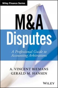 Image of MnA Disputes by A. Vincent Biemans Hardback