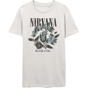 Image of Nirvana - Heart Shape Box Unisex Large T-Shirt - White