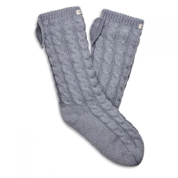Image of Ugg Laila Fleece Sock - Dark ice