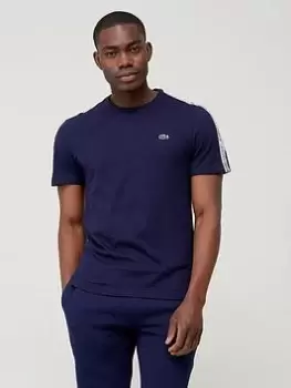 Image of Lacoste Taping T-Shirt - Navy Size M Men