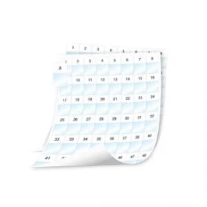 Image of Dymo 24x42mm Rhino XTL Laminated Cable Wrap Sheet Labels 2544 Labels