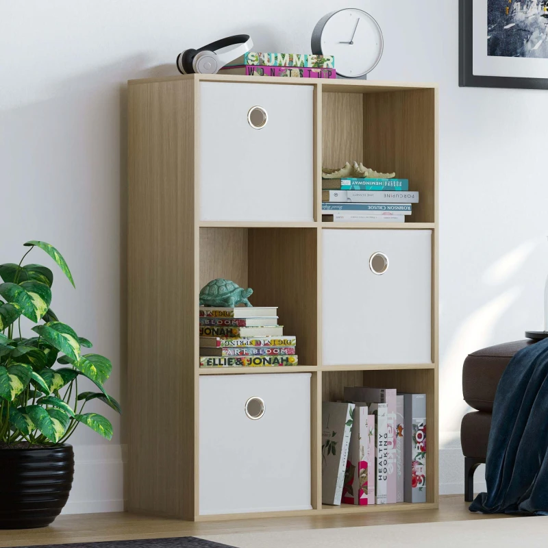 Image of Lassic 2x3 Cube Storage Unit (O) + Set of 3 Storage Cubes White unisex 2x3