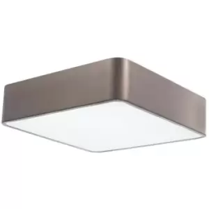 image of Netlighting Merano Indianapolis 36cm Flush Ceiling Light Metal, Bronze Outside M