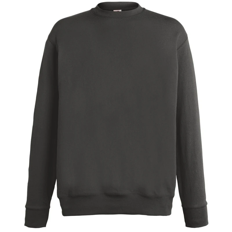 Image of Fruit Of The Loom Fruit of the Loom Men Lightweight Drop Shoulder Sweatshirt in Mid Grey Size: X-Large Mid Grey XL Male 5063470049592